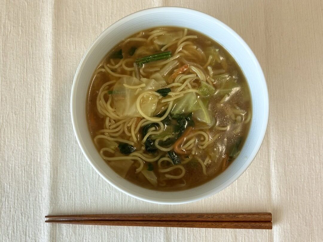 コープデリ本格中華セットのラーメンを実際に作った食事例